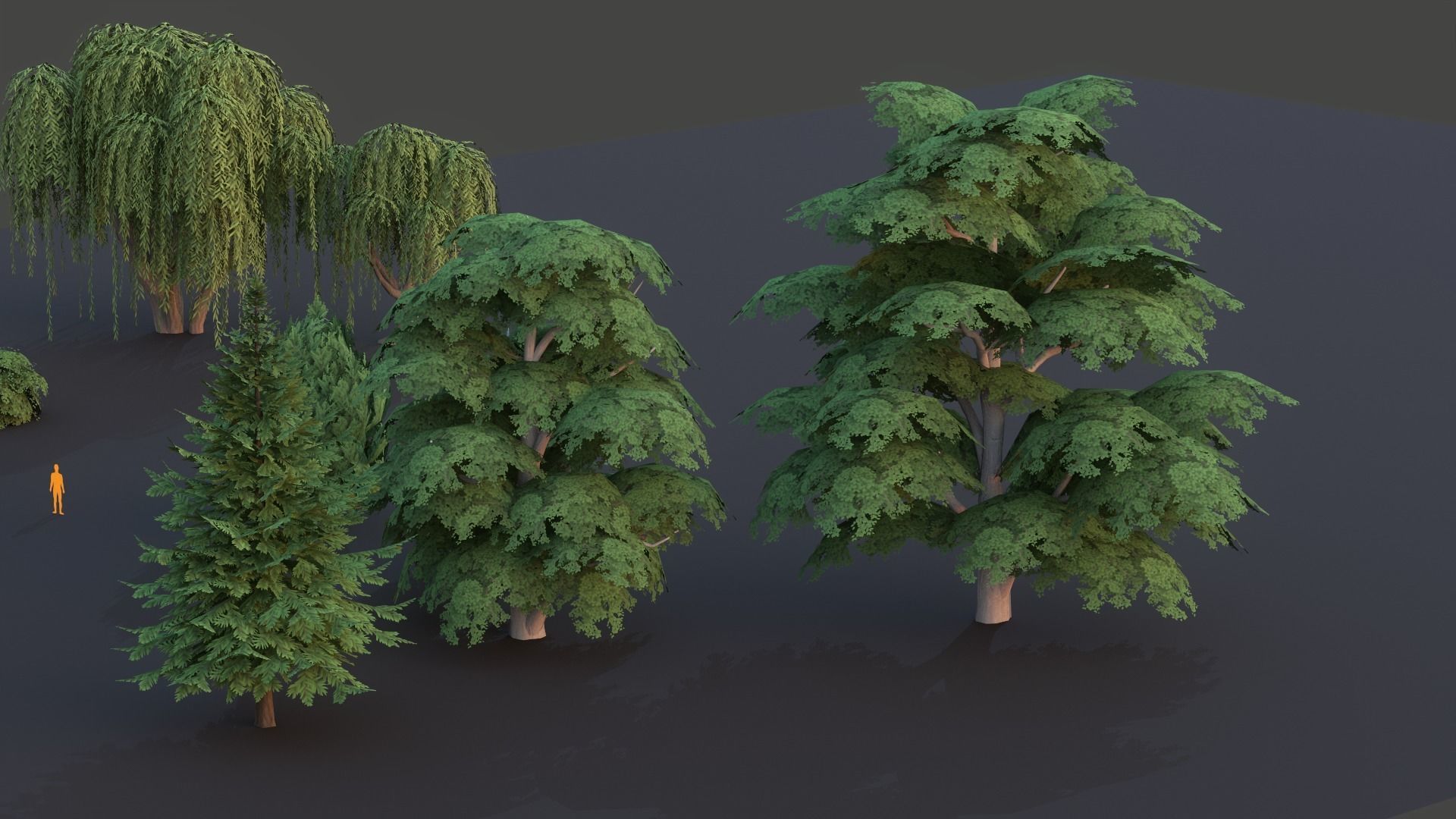 Tree Collection Low Poly G89 Low-poly 3D model_8