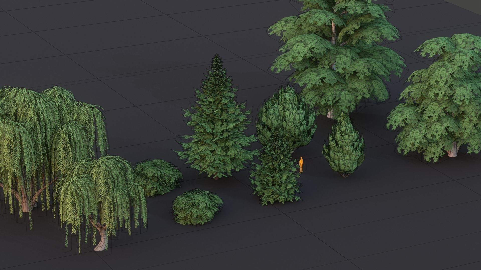 Tree Collection Low Poly G89 Low-poly 3D model_13