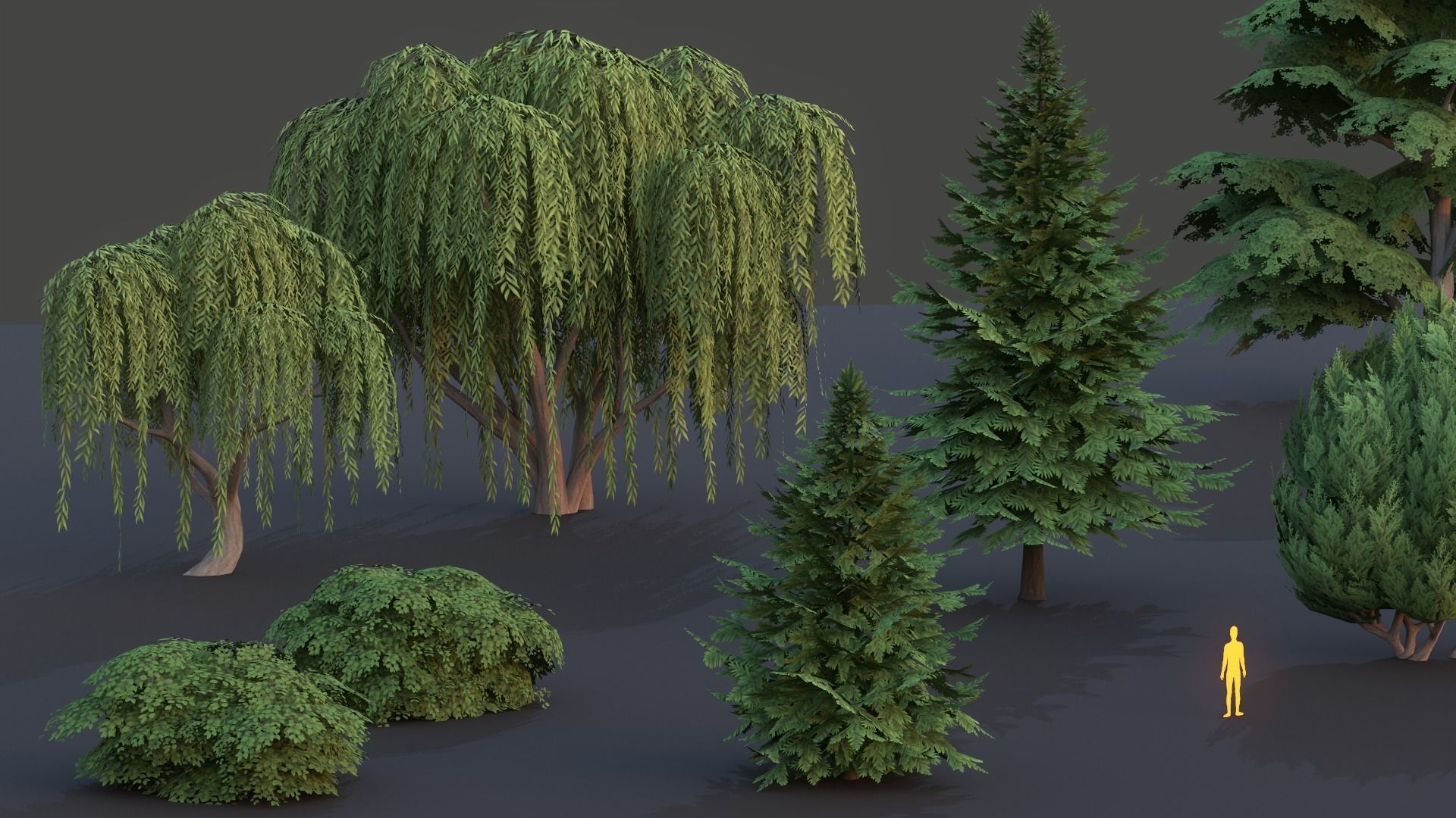 Tree Collection Low Poly G89 Low-poly 3D model_10