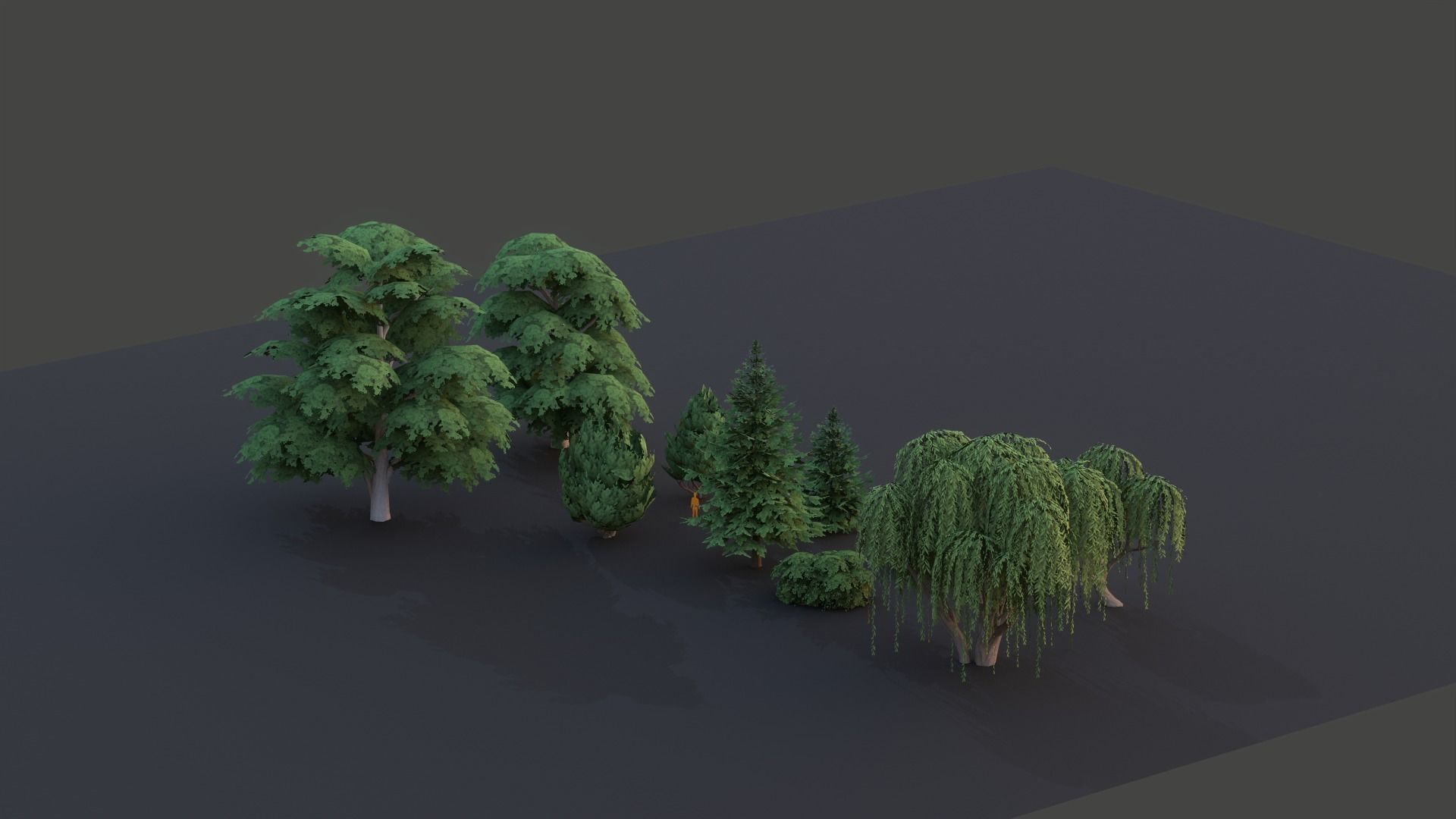 Tree Collection Low Poly G89 Low-poly 3D model_11