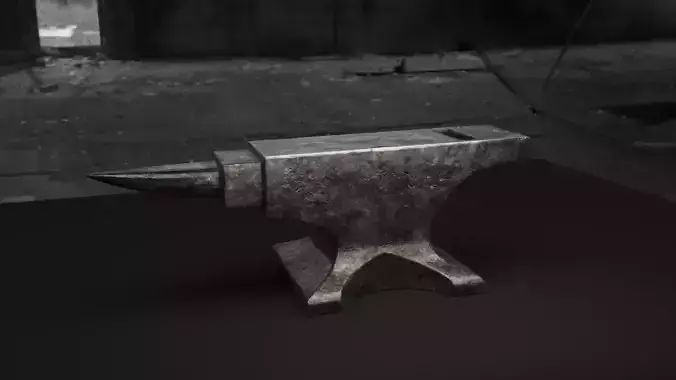 anvil on table