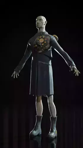 Character Dr Electrod  Low-poly 3D model
