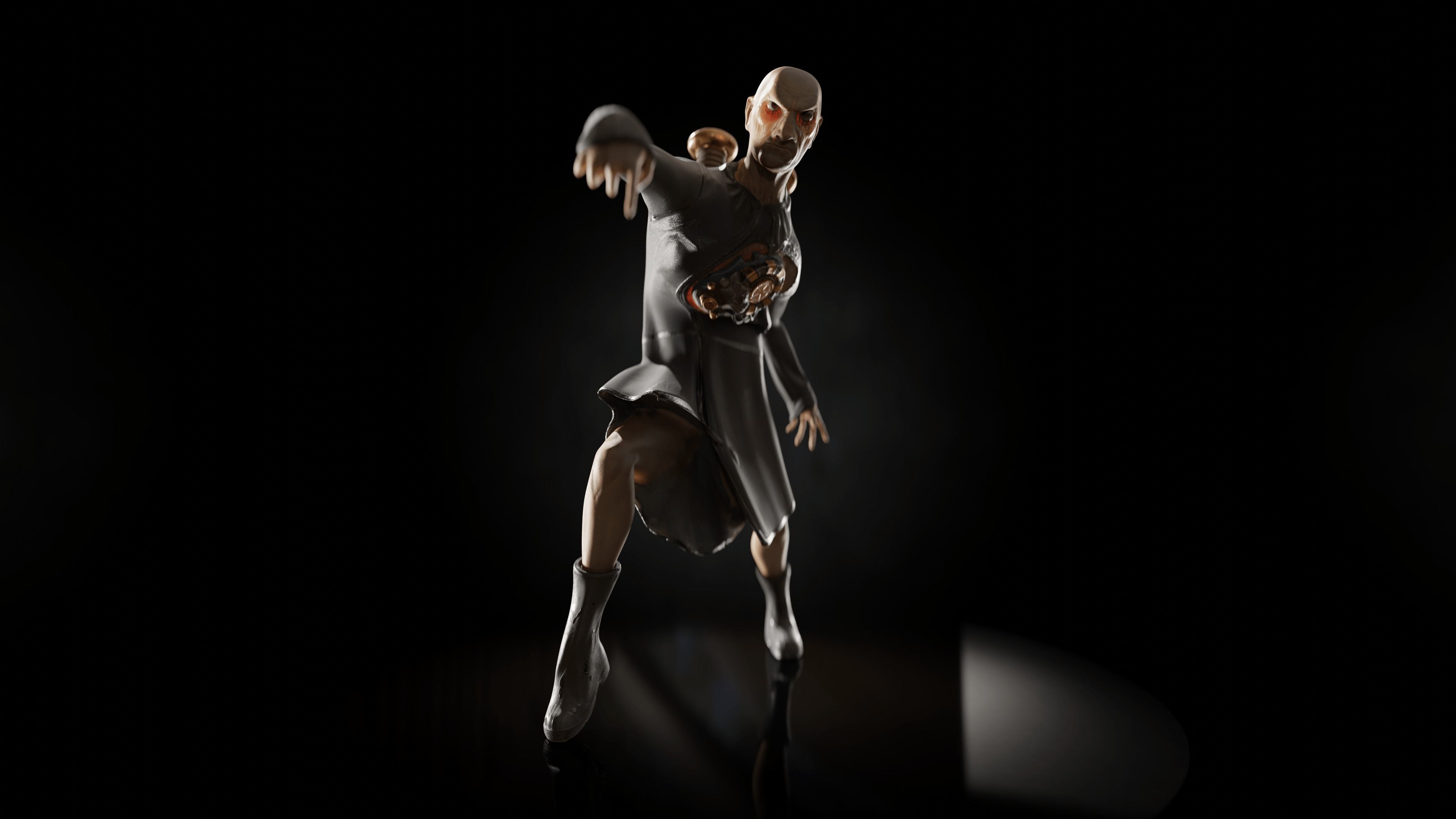 Character Dr Electrod  Low-poly 3D model_4