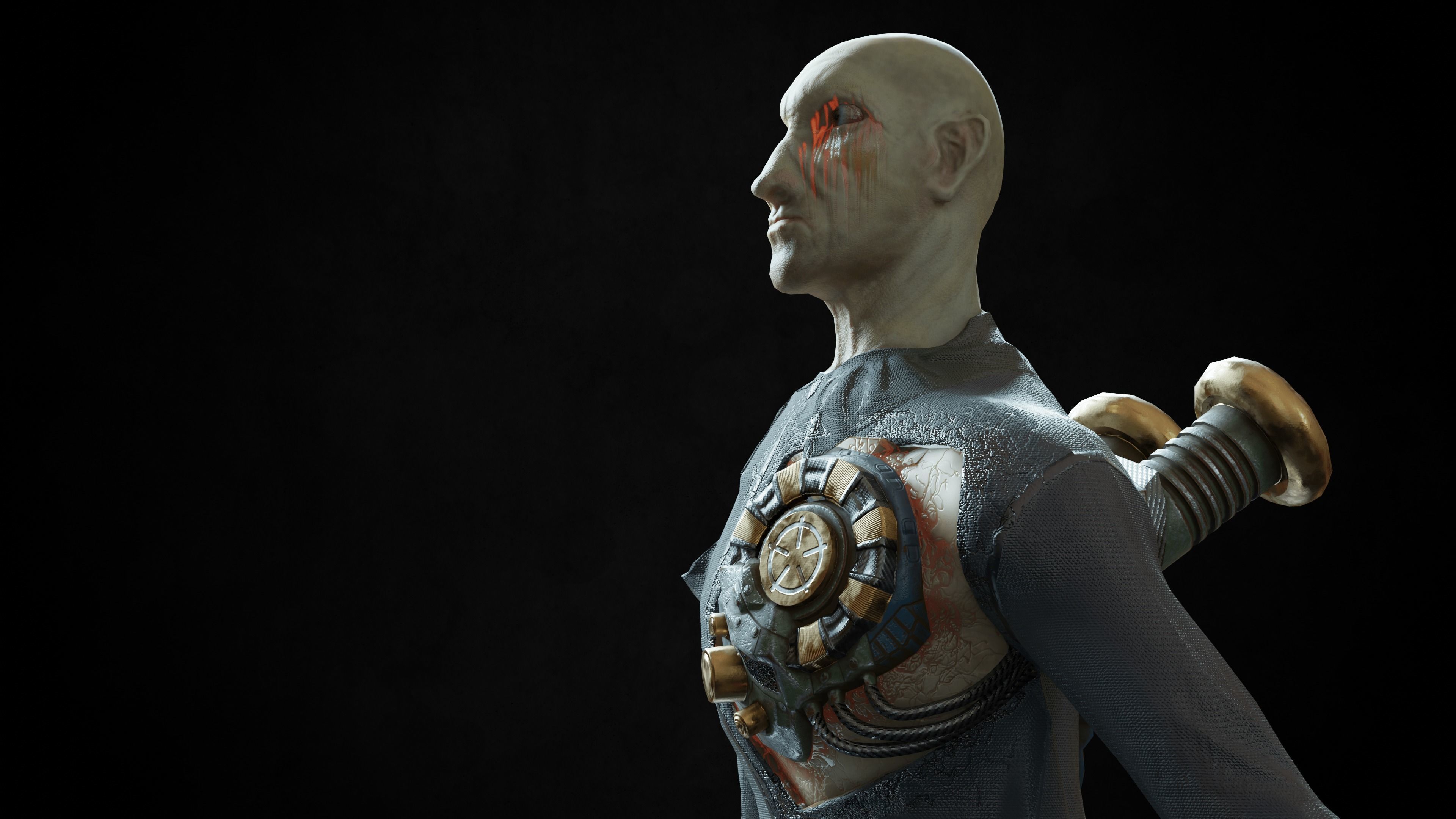 Character Dr Electrod  Low-poly 3D model_2