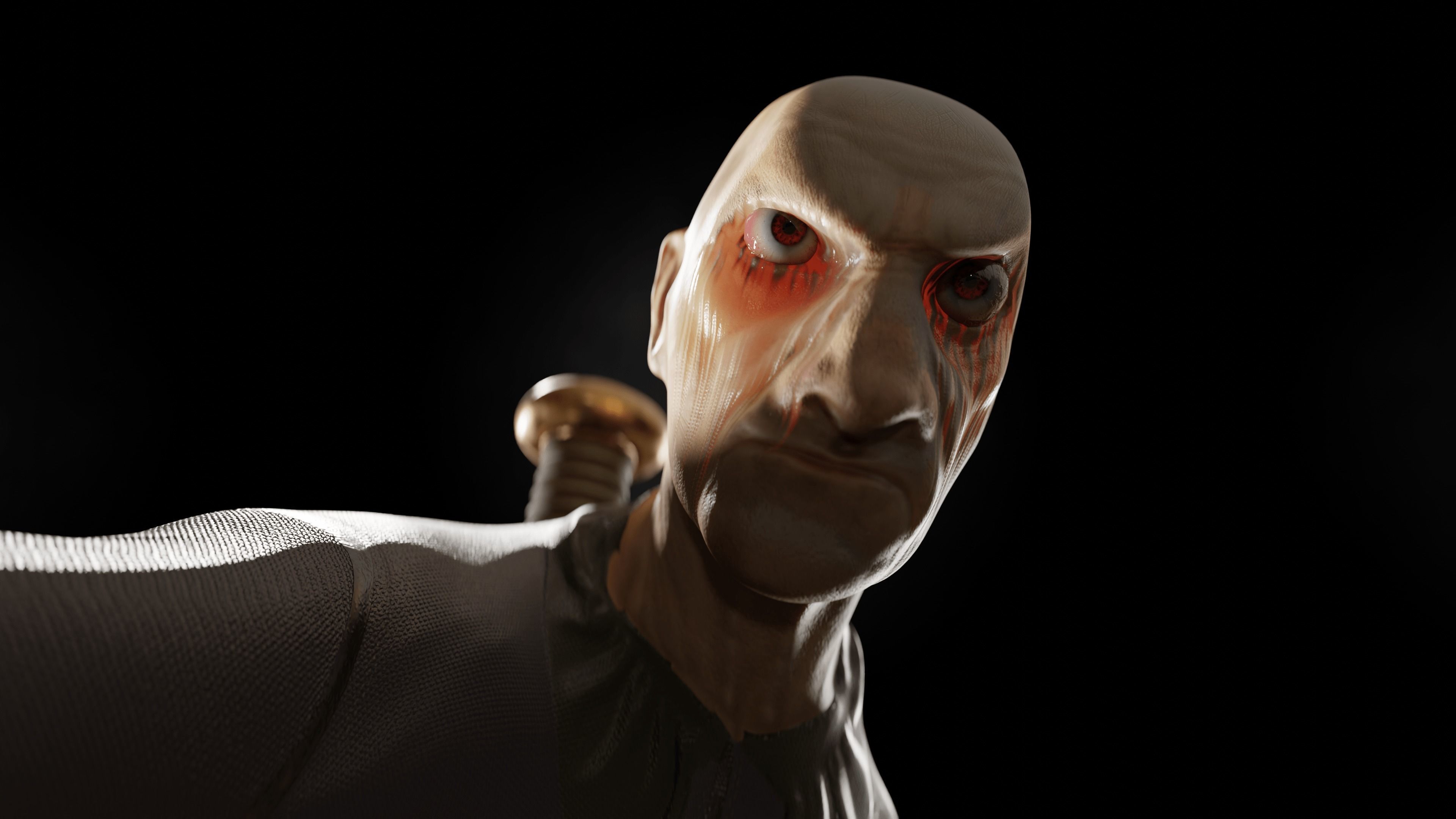 Character Dr Electrod  Low-poly 3D model_5