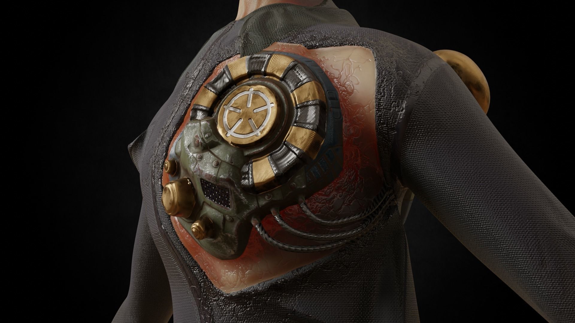 Character Dr Electrod  Low-poly 3D model_8