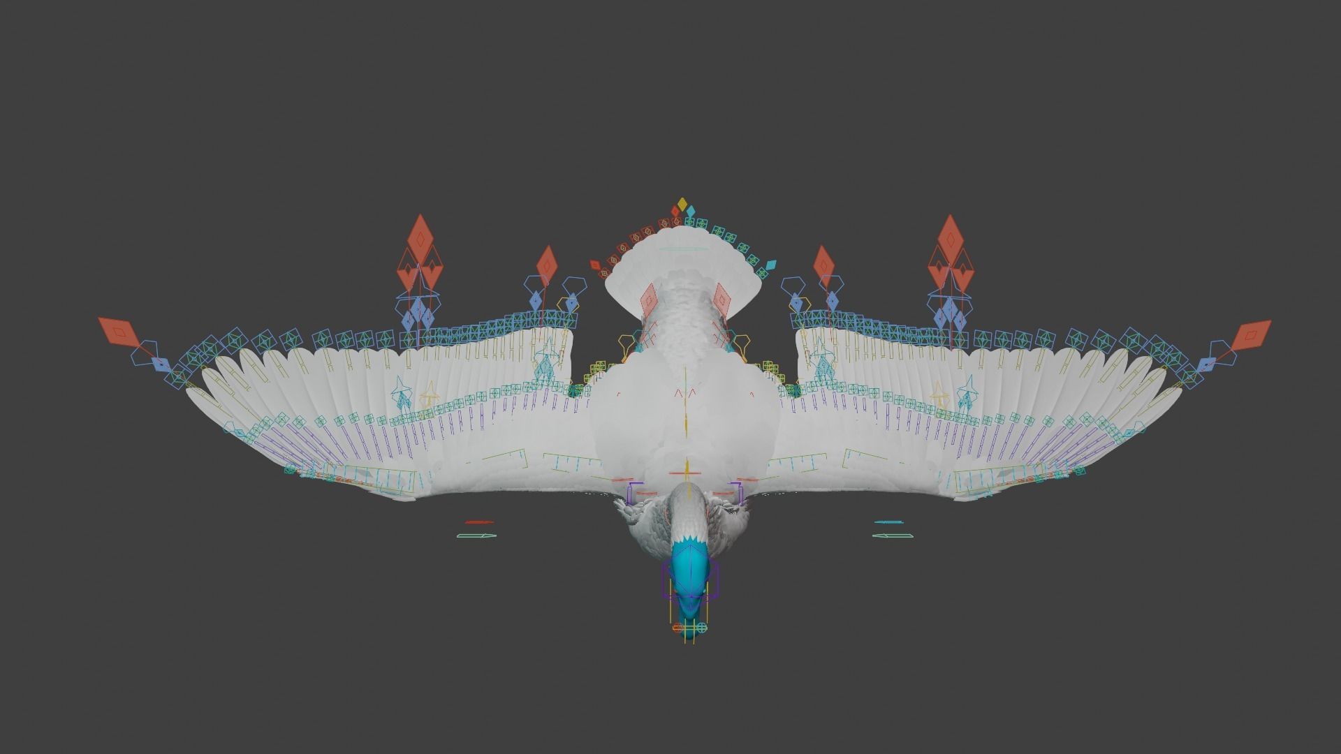 Mute Swan Animated VFX Grace 3D model_10