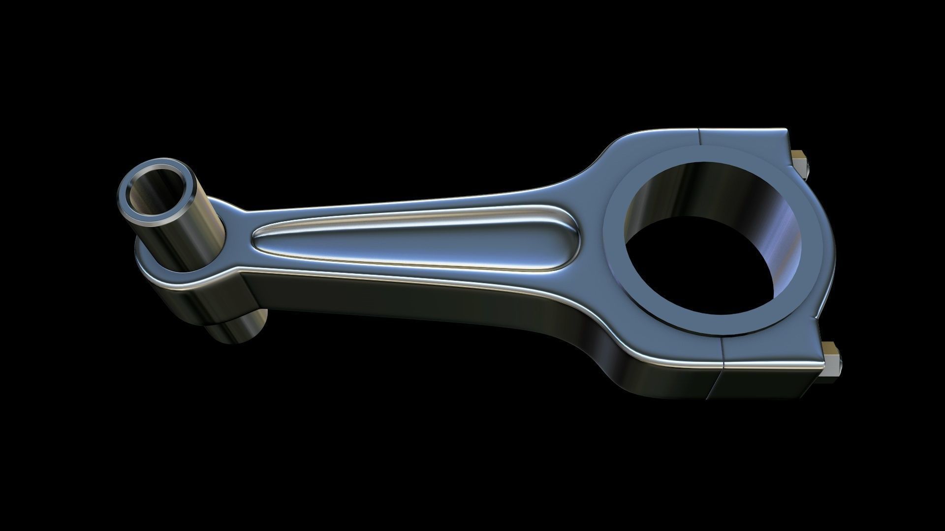 High poly piston engine  3D model_6