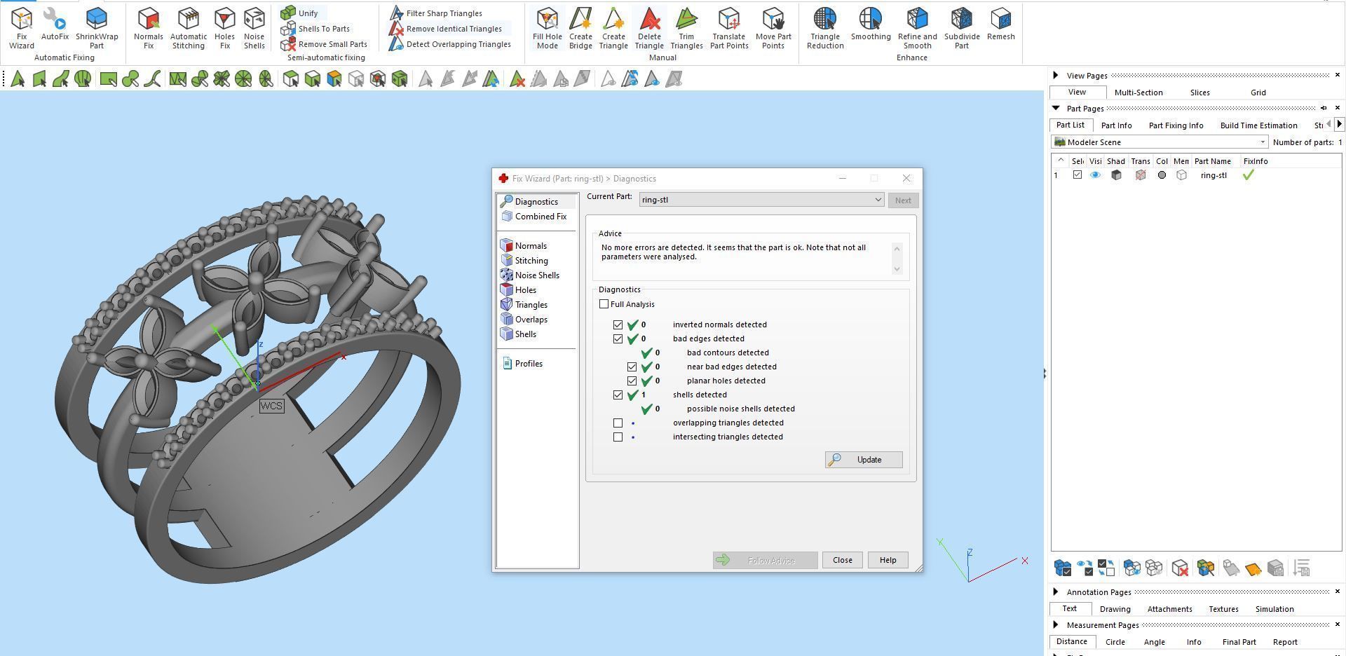 Diamond ring 3 M 3D print model_9