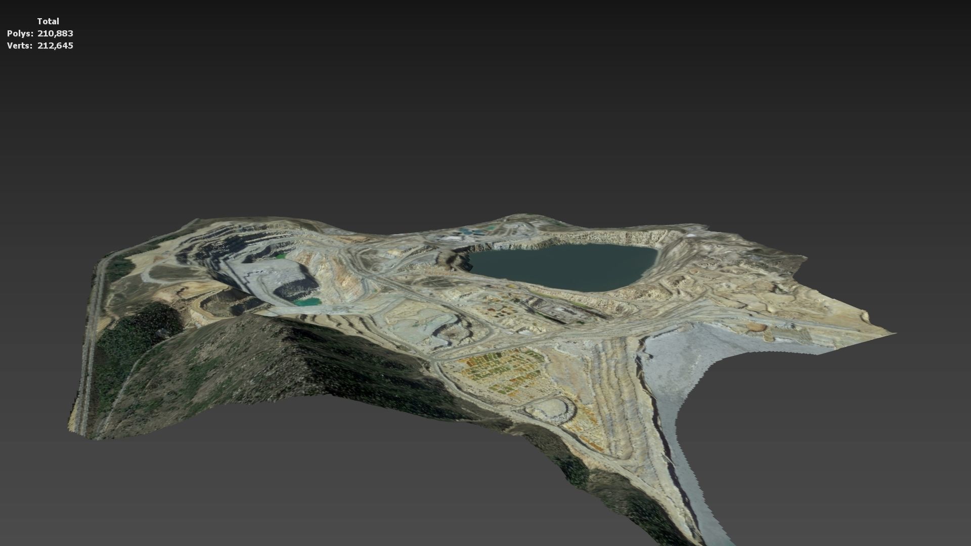 Opencast Mine Silver Bow Creek 3D model_23