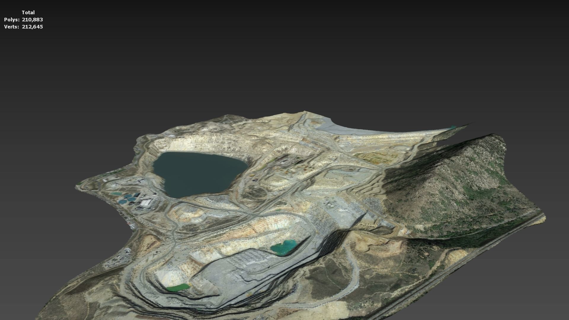 Opencast Mine Silver Bow Creek 3D model_13