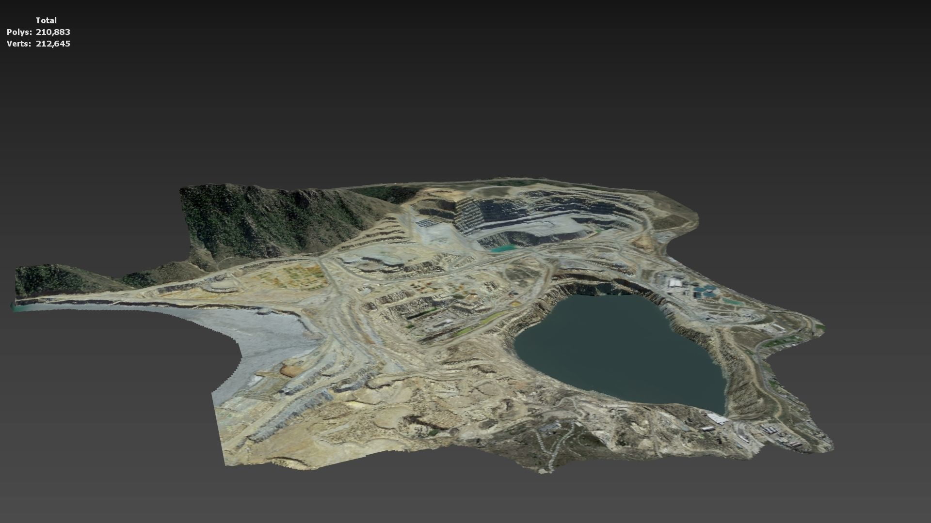 Opencast Mine Silver Bow Creek 3D model_32