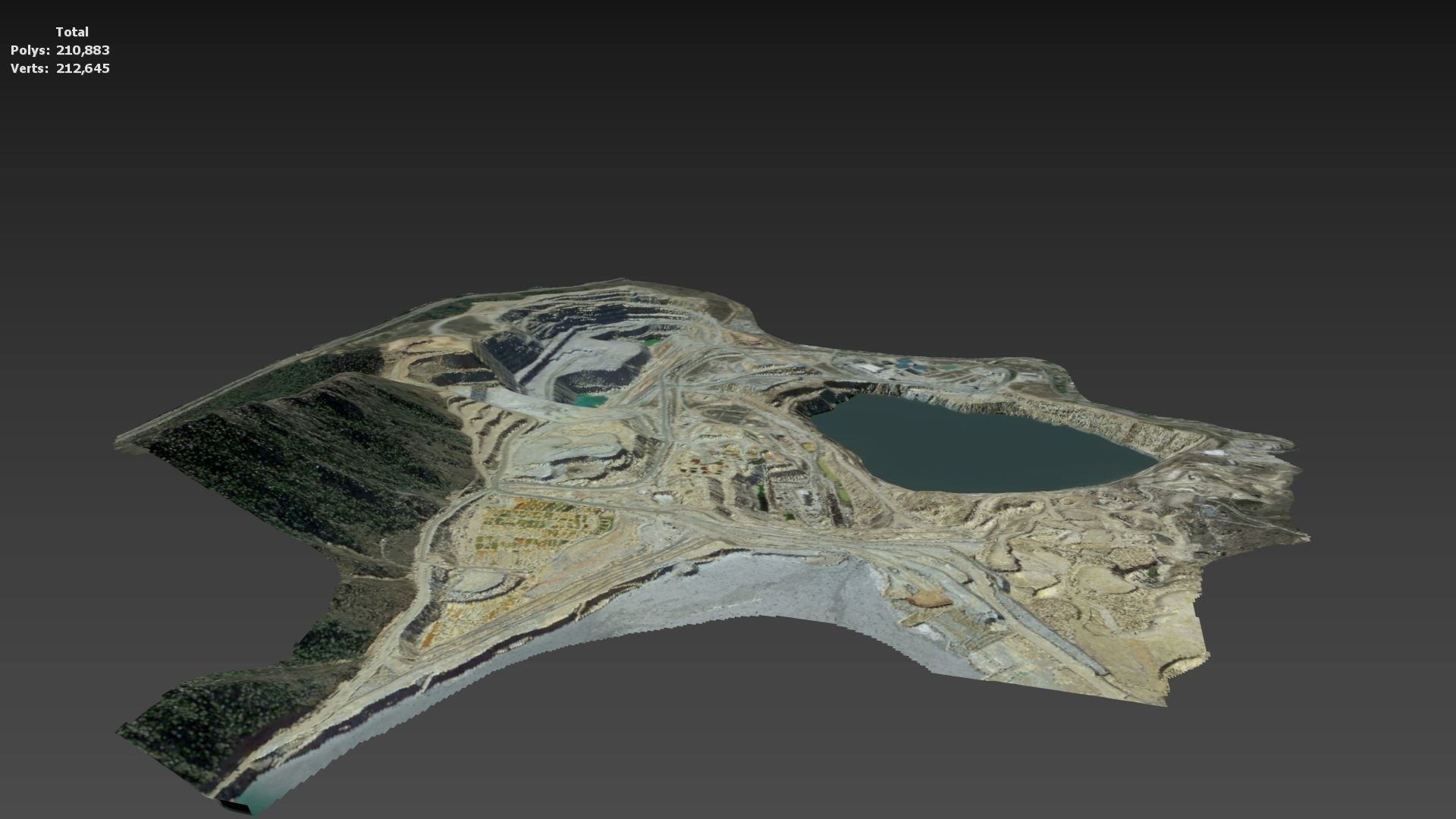 Opencast Mine Silver Bow Creek 3D model_27
