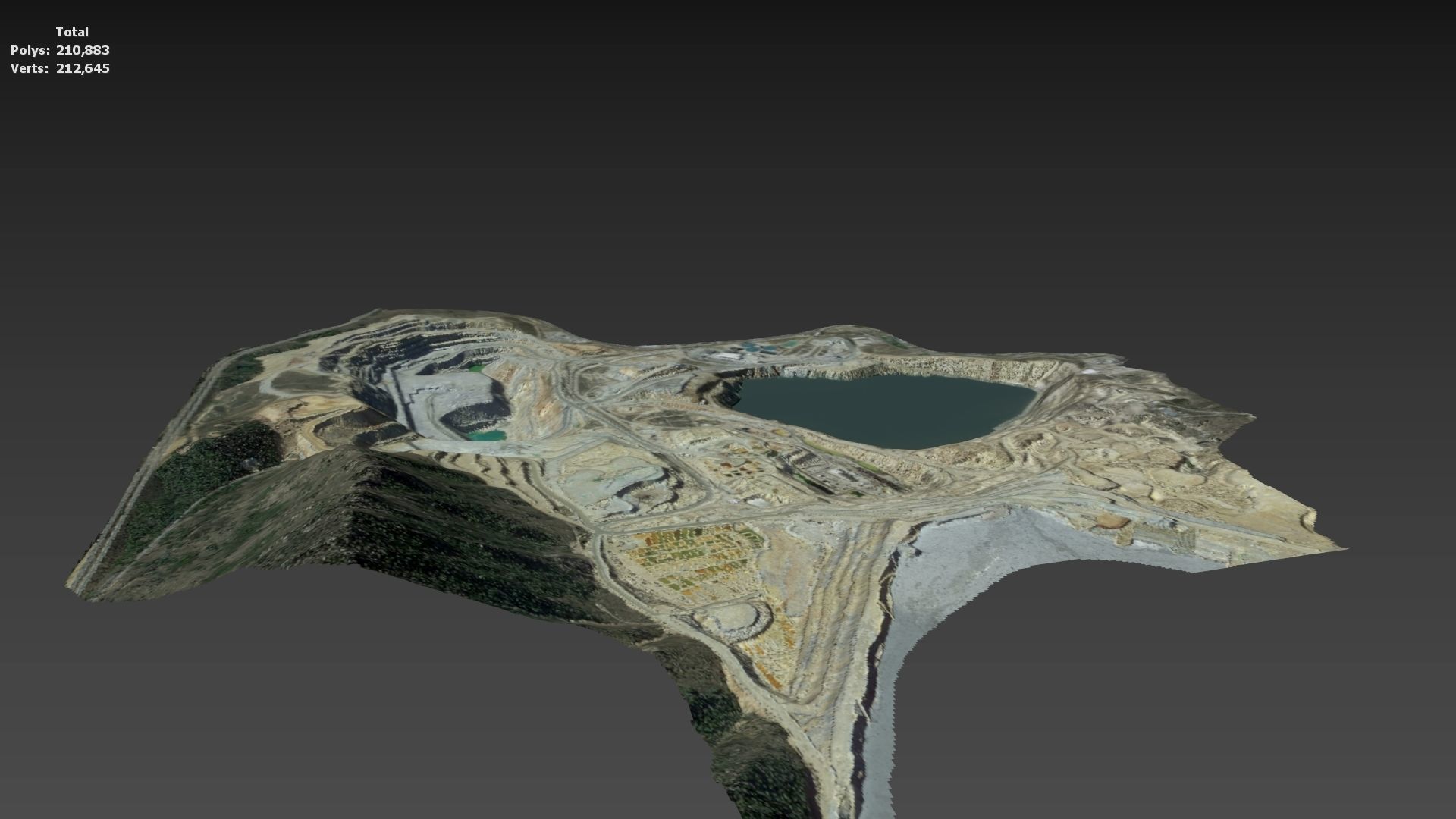 Opencast Mine Silver Bow Creek 3D model_24