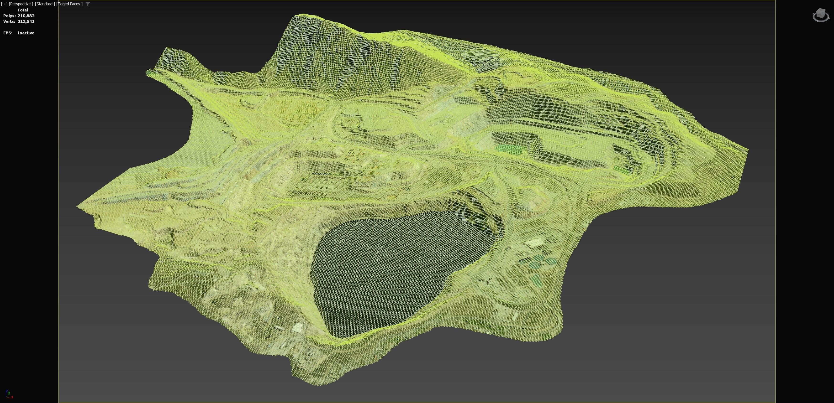 Opencast Mine Silver Bow Creek 3D model_2