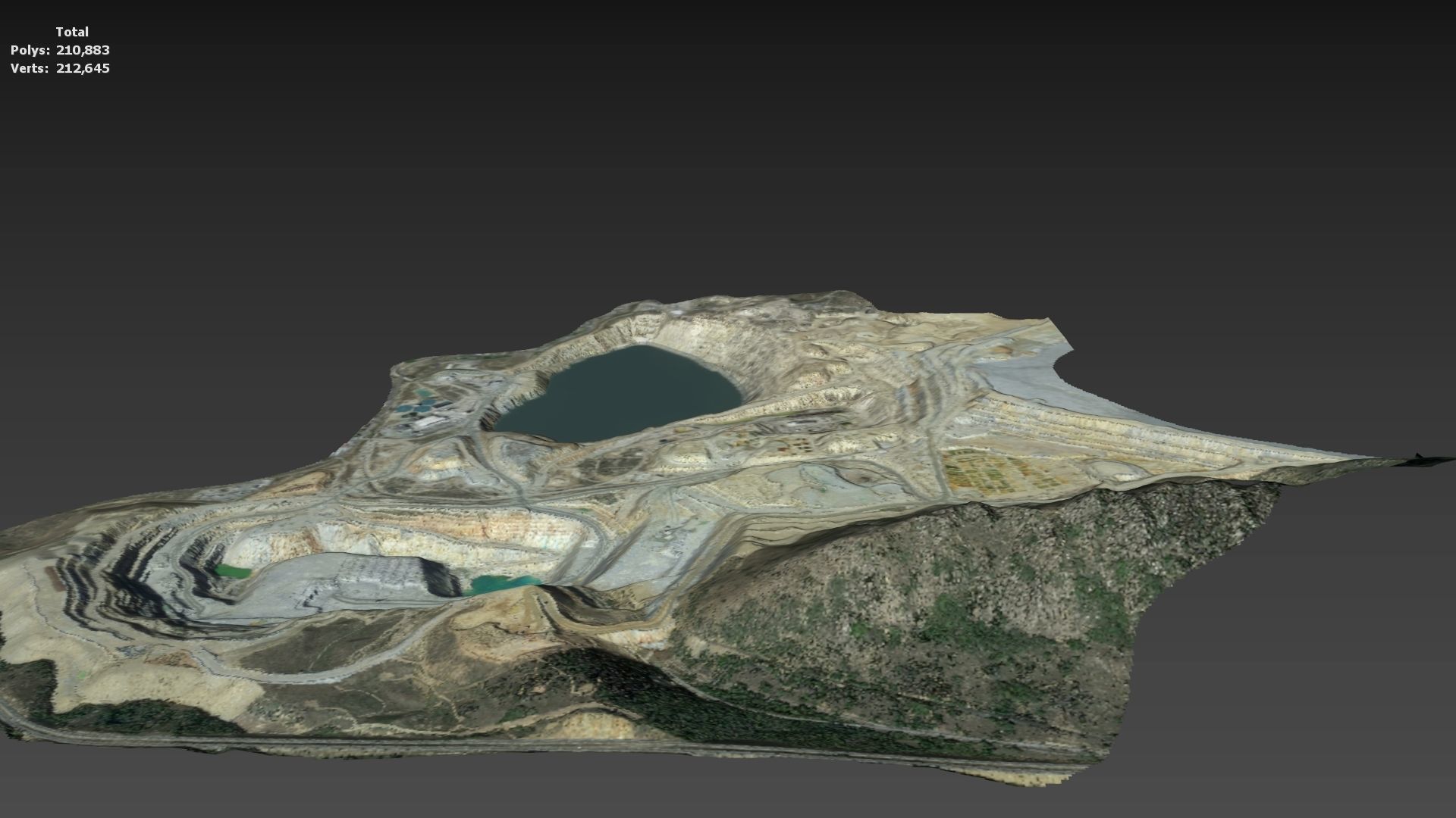 Opencast Mine Silver Bow Creek 3D model_17