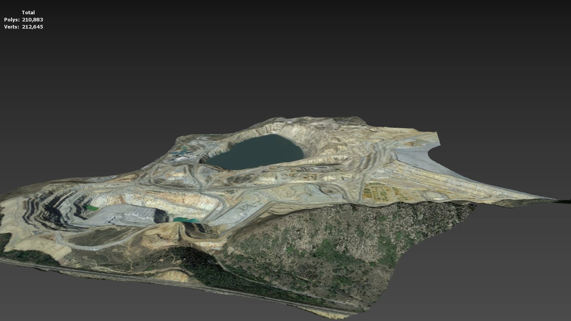 Opencast Mine Silver Bow Creek 3D model_18