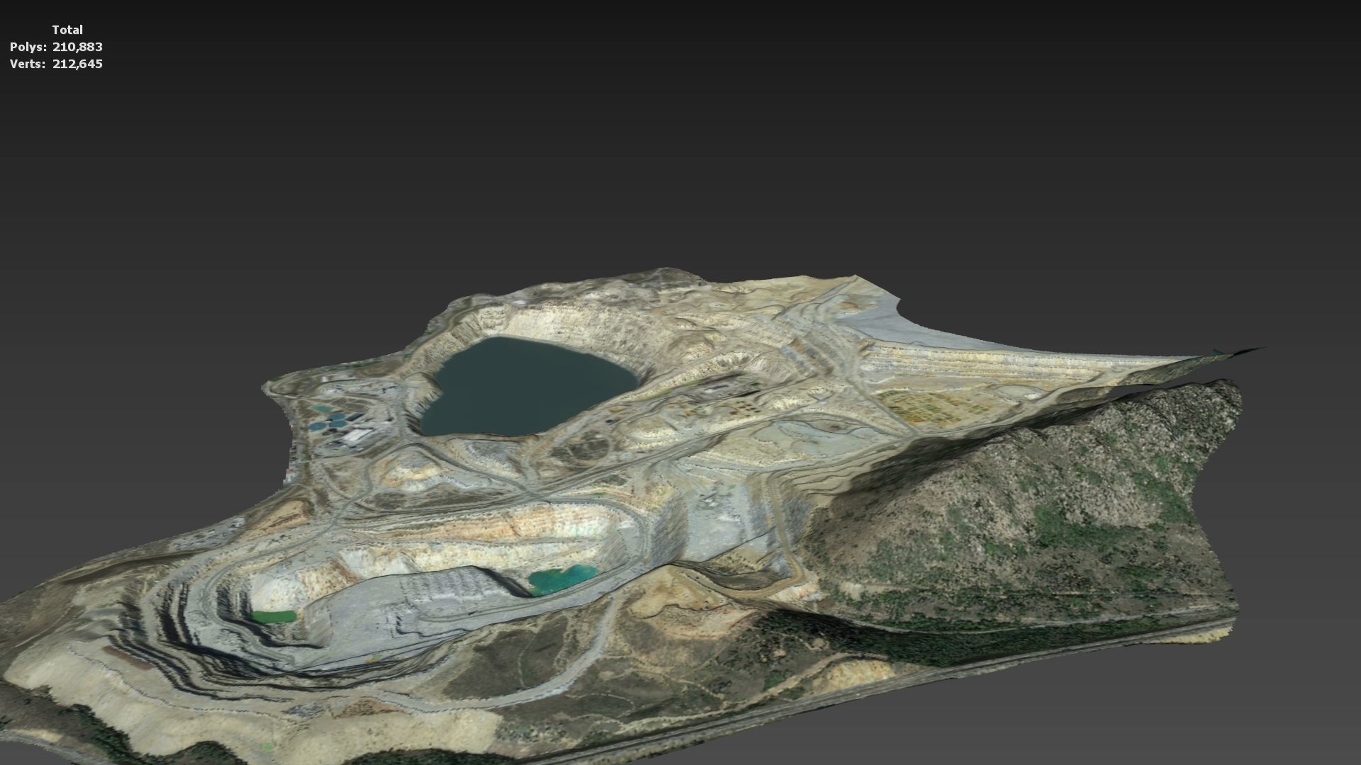 Opencast Mine Silver Bow Creek 3D model_15