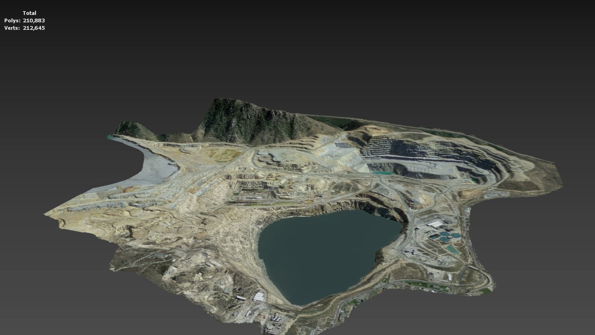Opencast Mine Silver Bow Creek 3D model_36