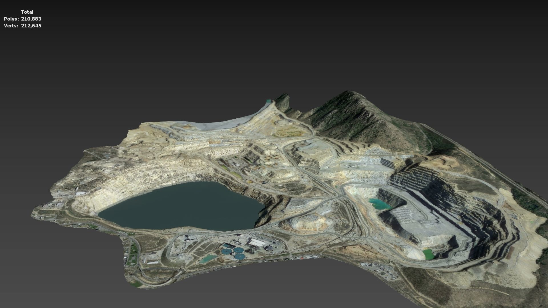 Opencast Mine Silver Bow Creek 3D model_42