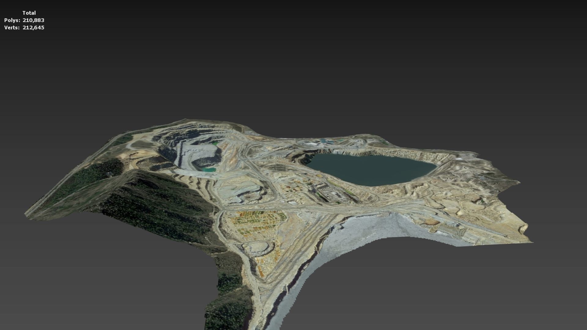 Opencast Mine Silver Bow Creek 3D model_25