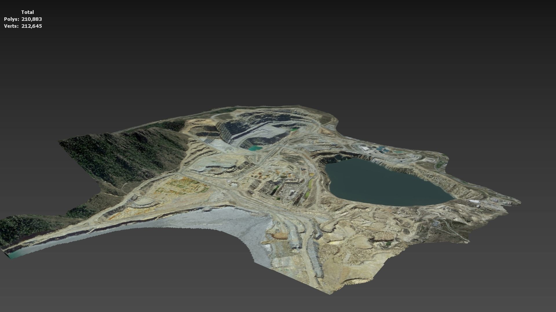 Opencast Mine Silver Bow Creek 3D model_29
