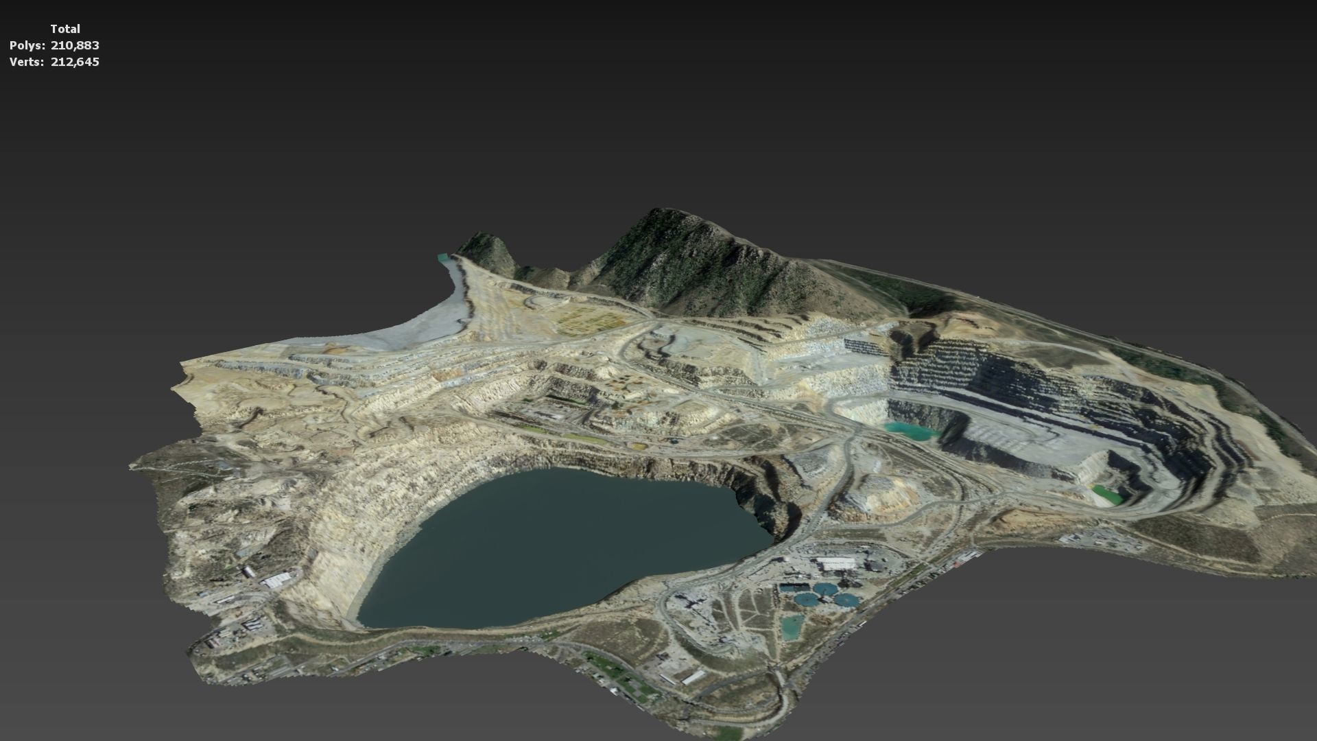 Opencast Mine Silver Bow Creek 3D model_39