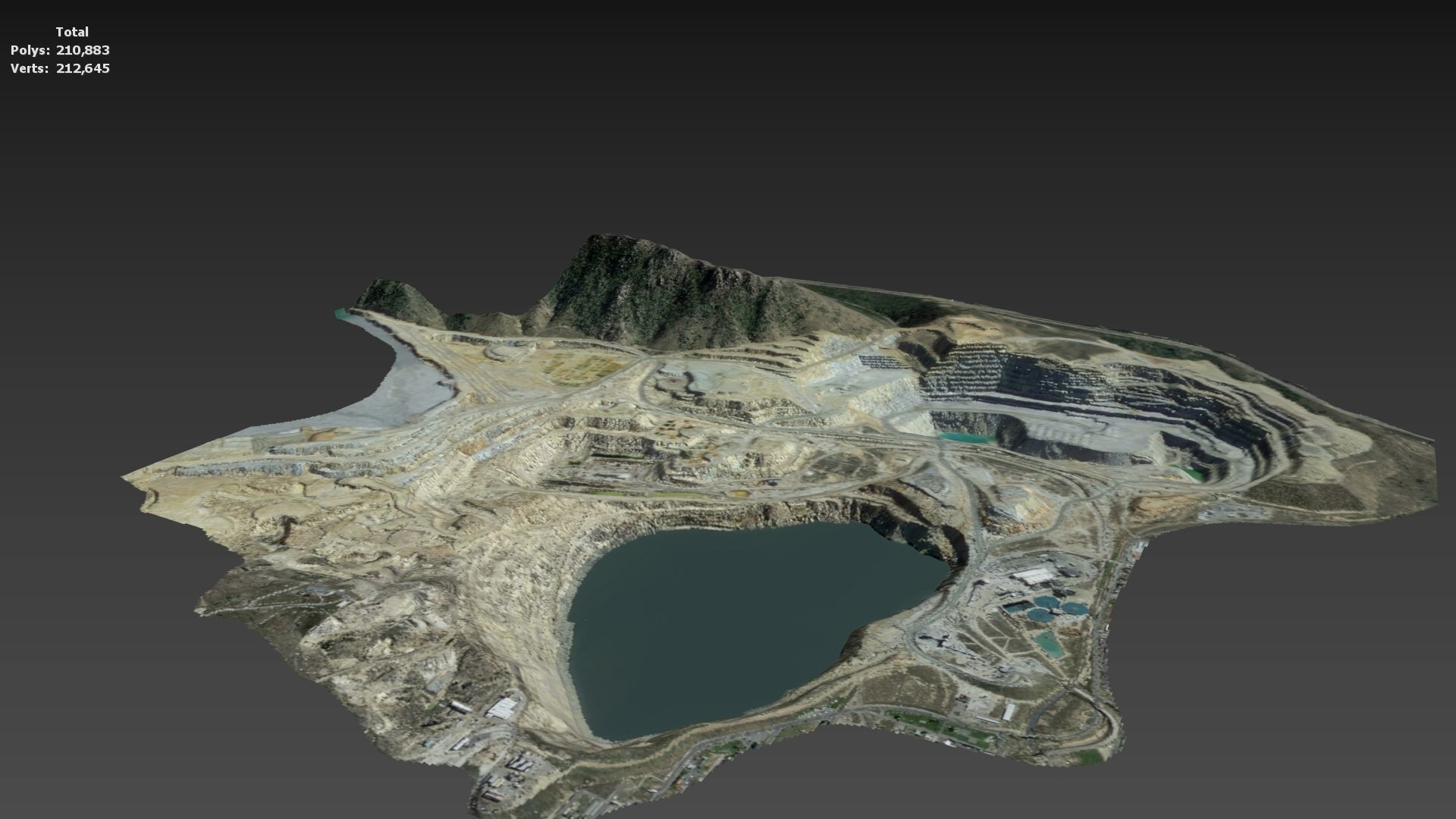 Opencast Mine Silver Bow Creek 3D model_37