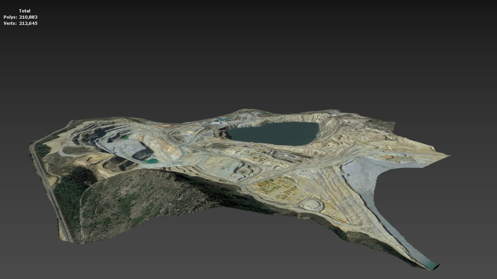 Opencast Mine Silver Bow Creek 3D model_22