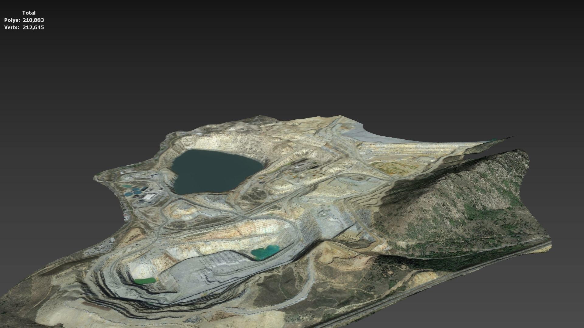 Opencast Mine Silver Bow Creek 3D model_14