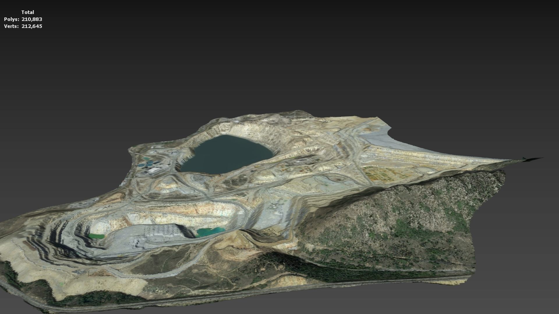 Opencast Mine Silver Bow Creek 3D model_16