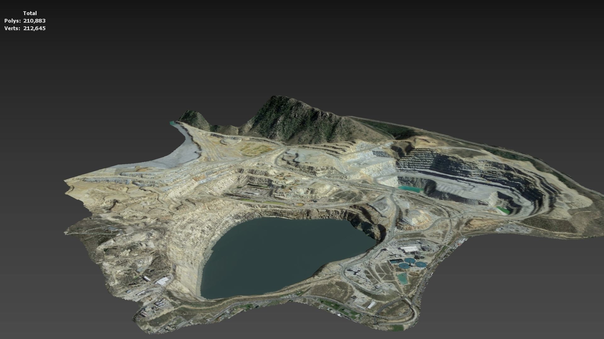 Opencast Mine Silver Bow Creek 3D model_38