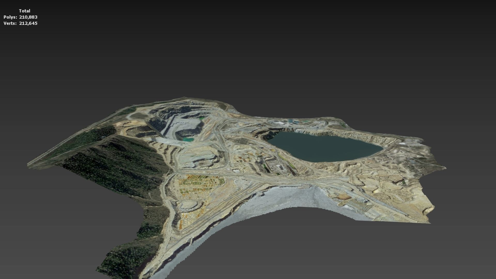 Opencast Mine Silver Bow Creek 3D model_26