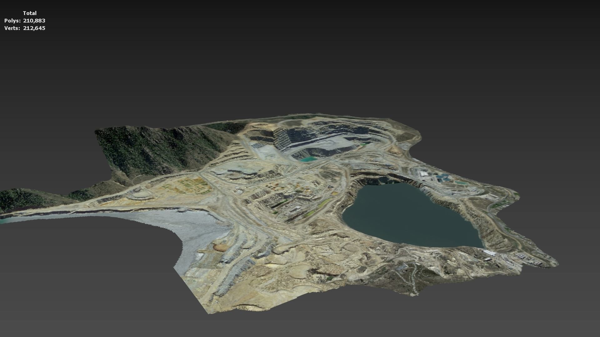 Opencast Mine Silver Bow Creek 3D model_31