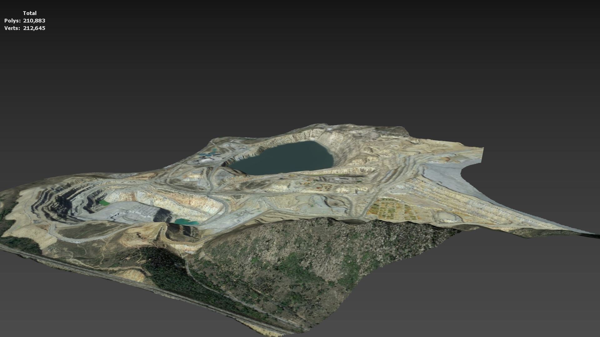 Opencast Mine Silver Bow Creek 3D model_19
