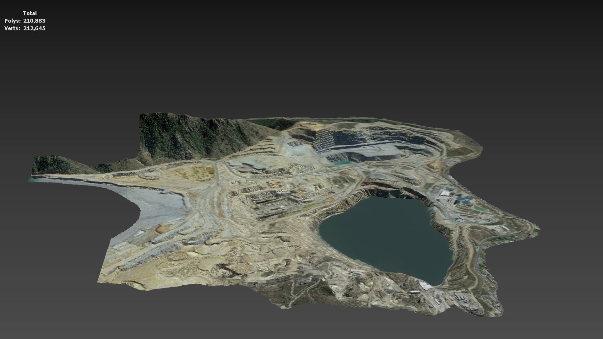 Opencast Mine Silver Bow Creek 3D model_33