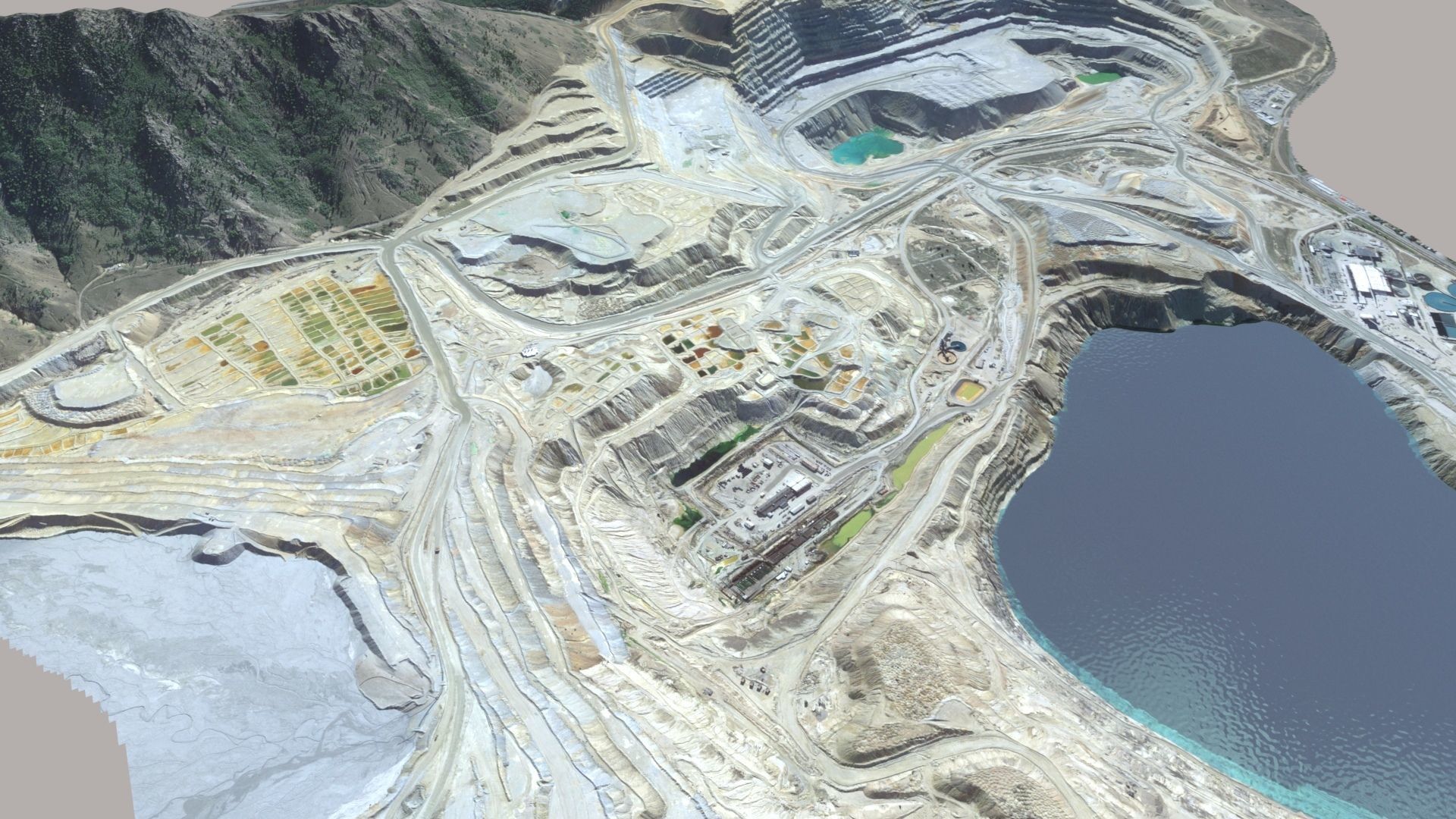 Opencast Mine Silver Bow Creek 3D model_3