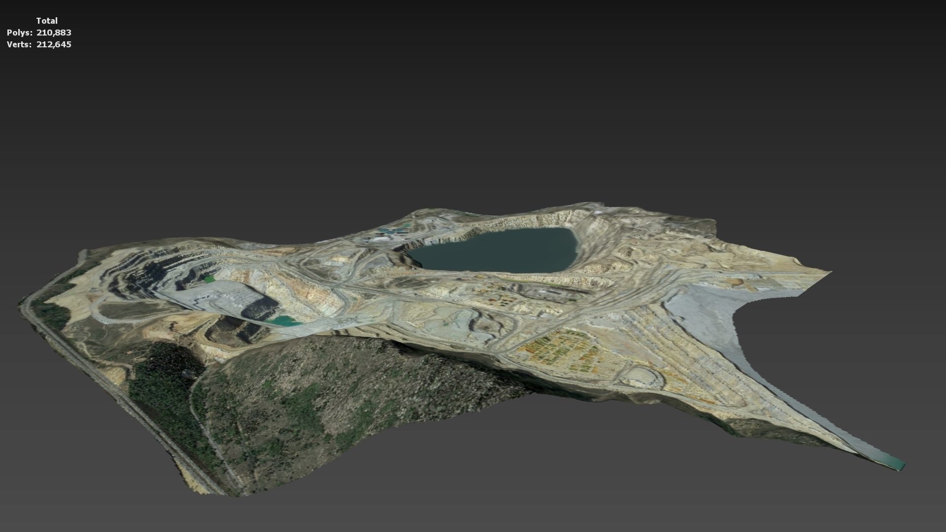 Opencast Mine Silver Bow Creek 3D model_21
