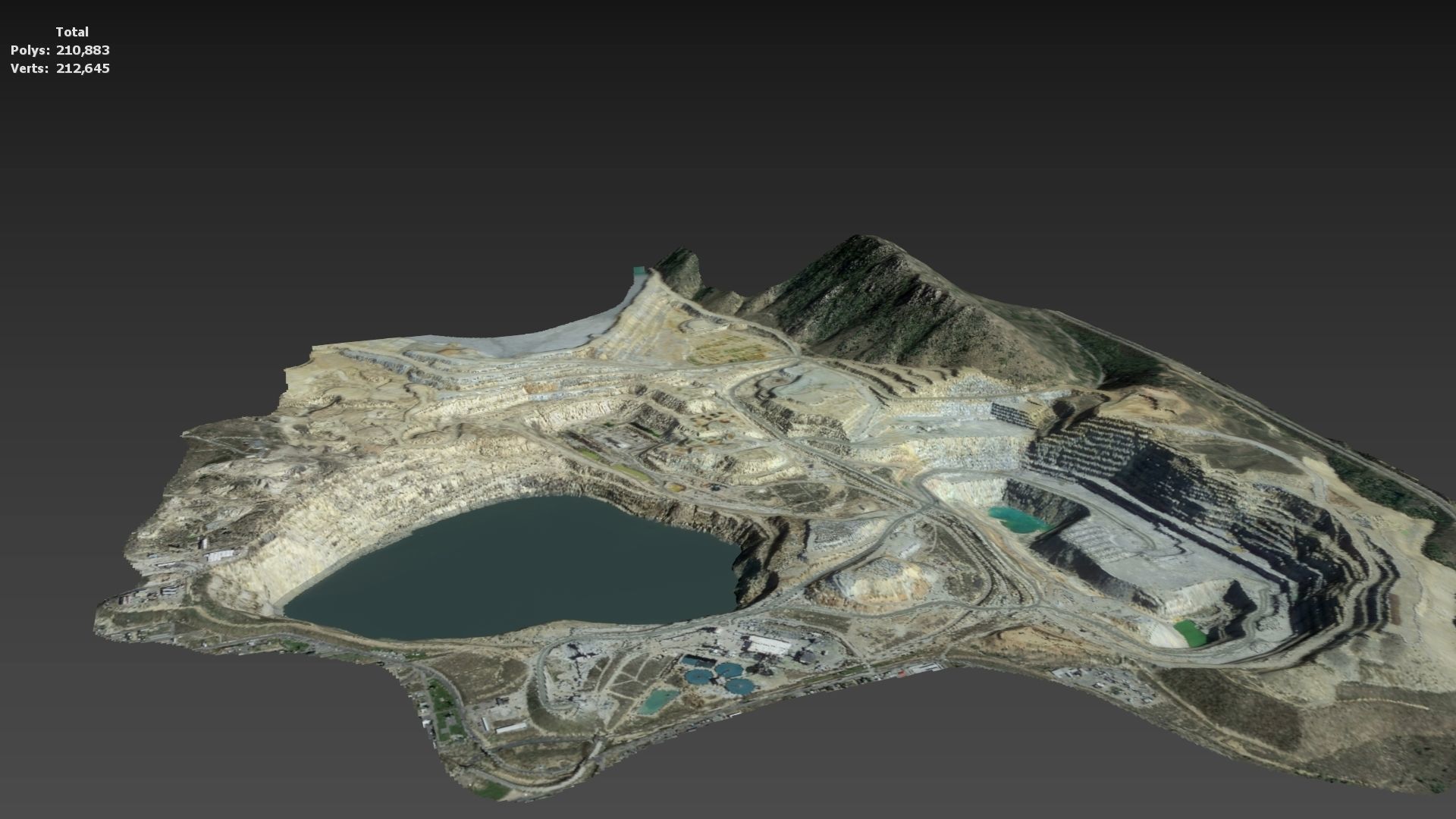 Opencast Mine Silver Bow Creek 3D model_41