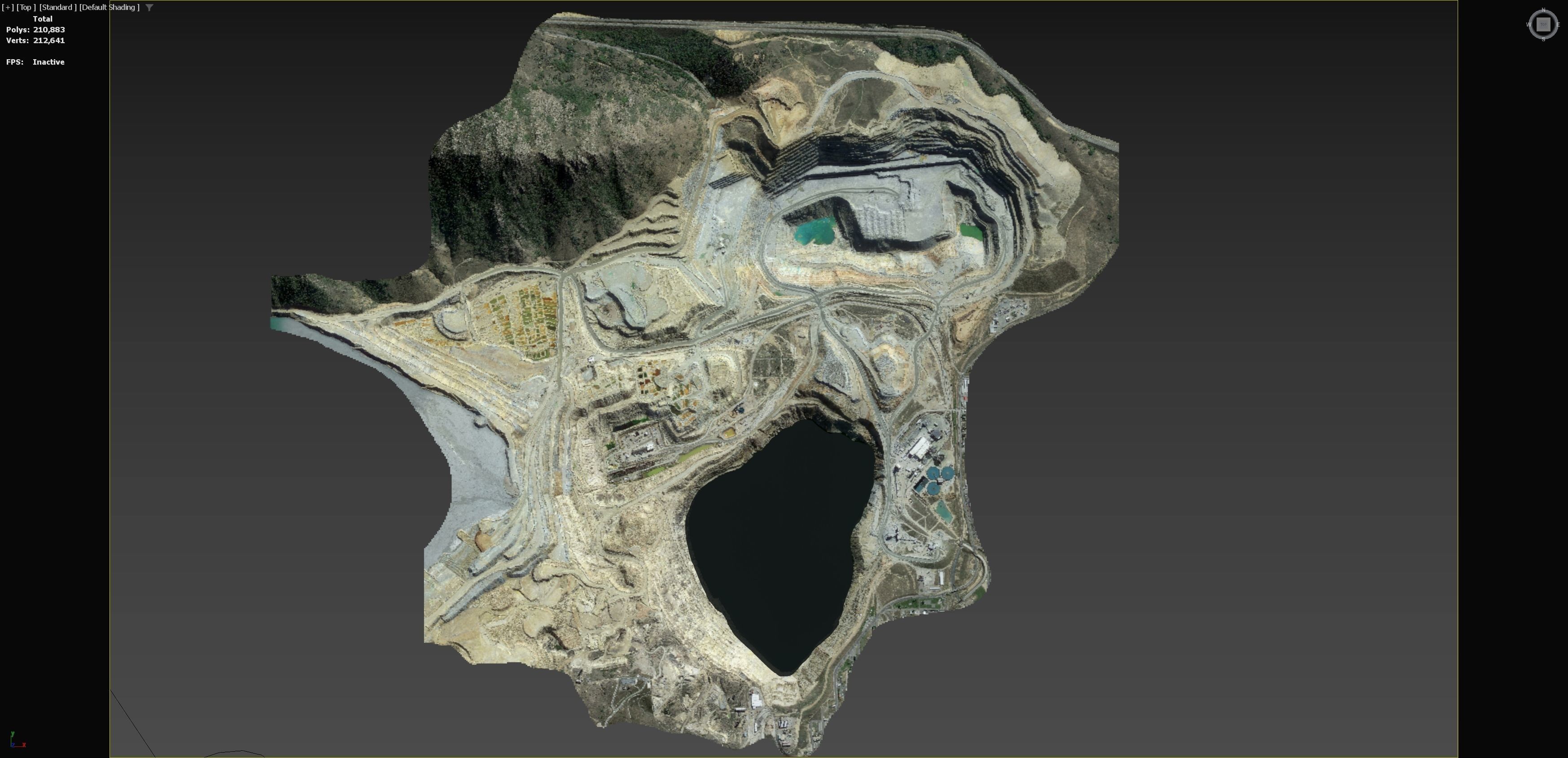 Opencast Mine Silver Bow Creek 3D model_7