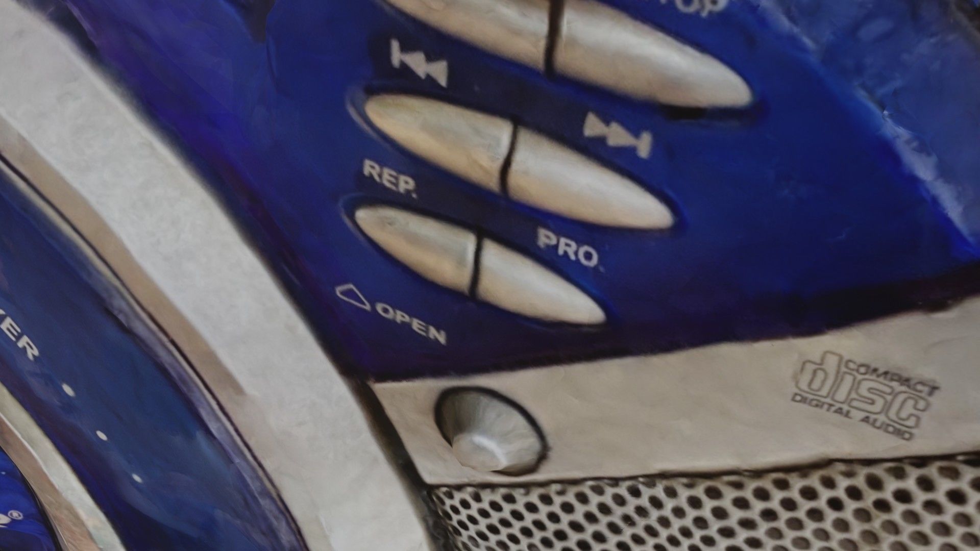 Retro vintage radio SCANNED 3D model_7