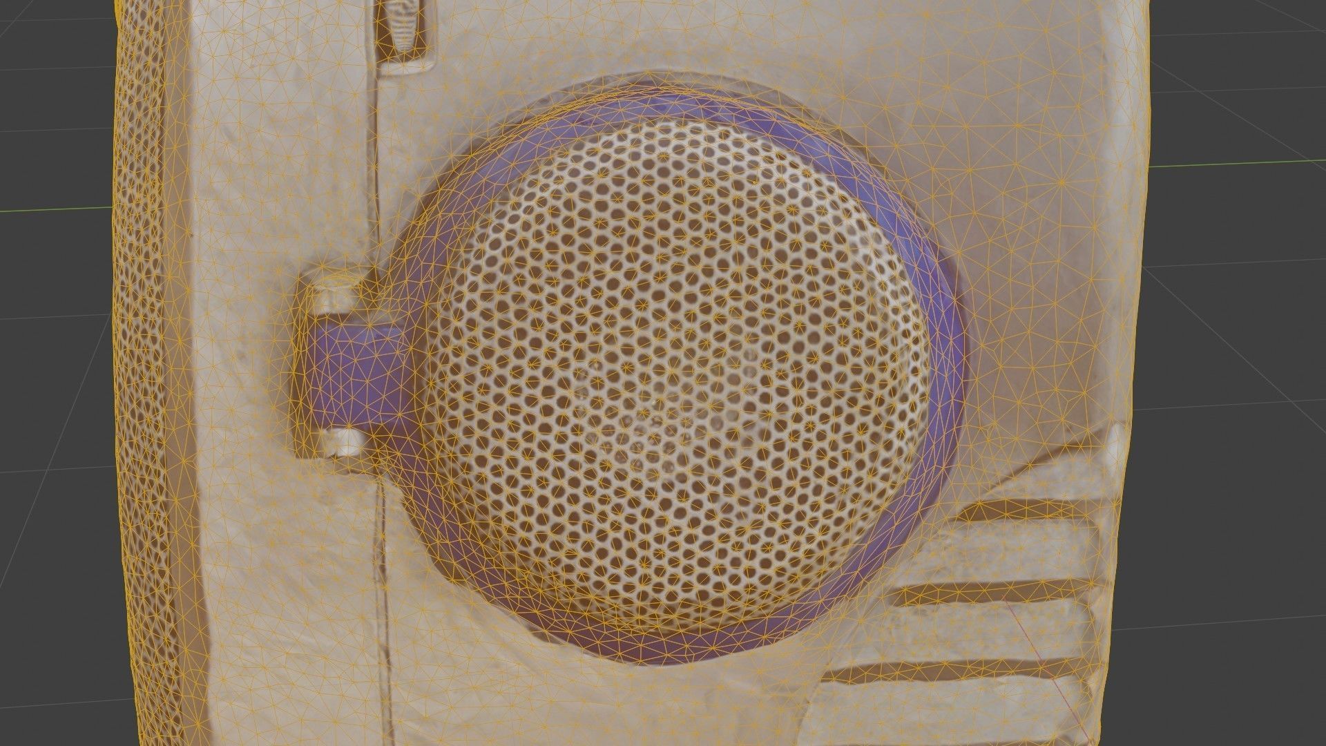 Retro vintage radio SCANNED 3D model_34