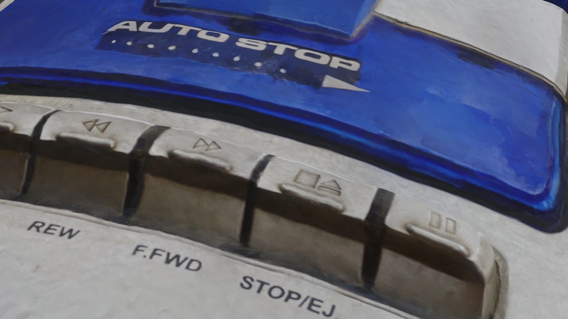 Retro vintage radio SCANNED 3D model_9