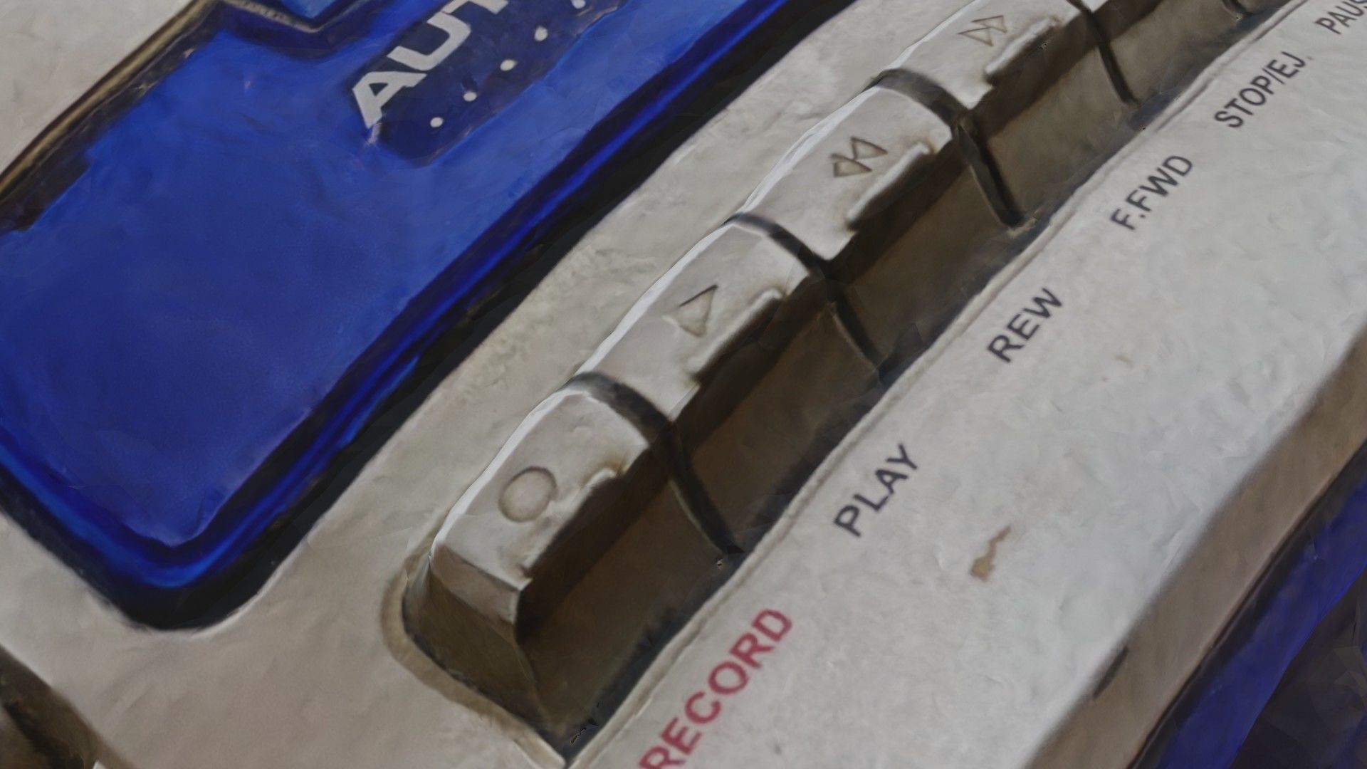 Retro vintage radio SCANNED 3D model_12