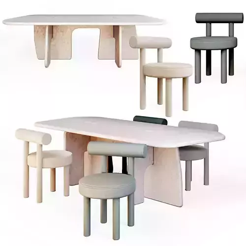 LAME By Davani dining table and GROPIUS CS1 By NOOM chair