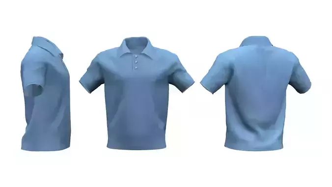 Polo Shirt Buttoned Collar