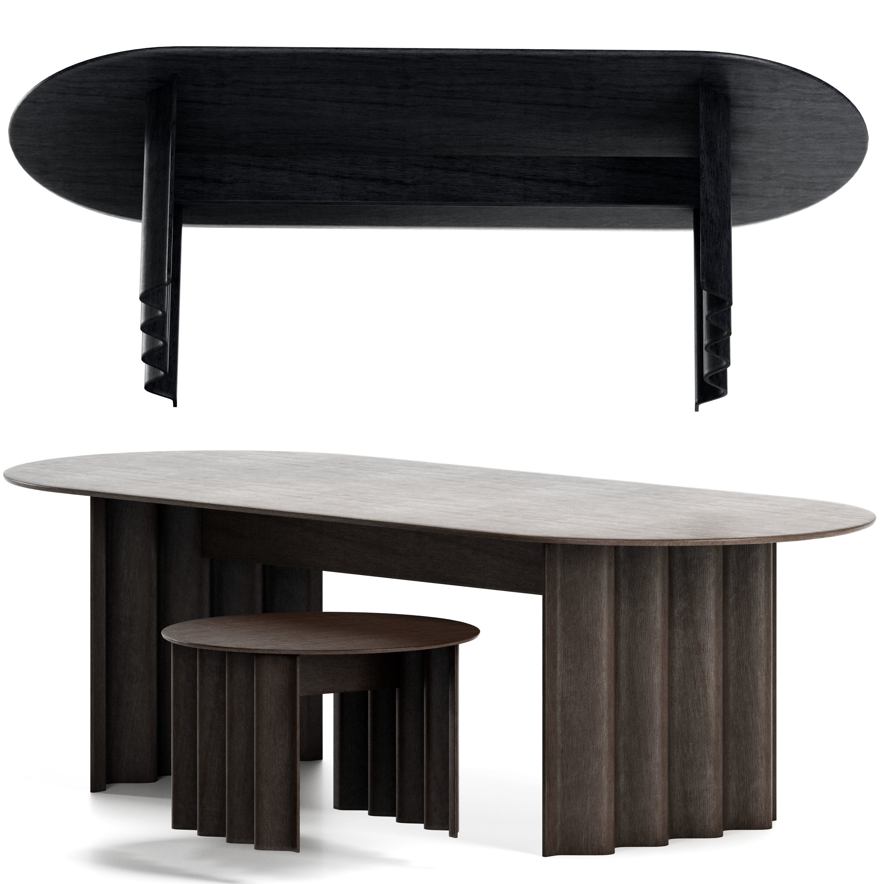 Curtain with Semicircle by Zeitraum 3D model_5