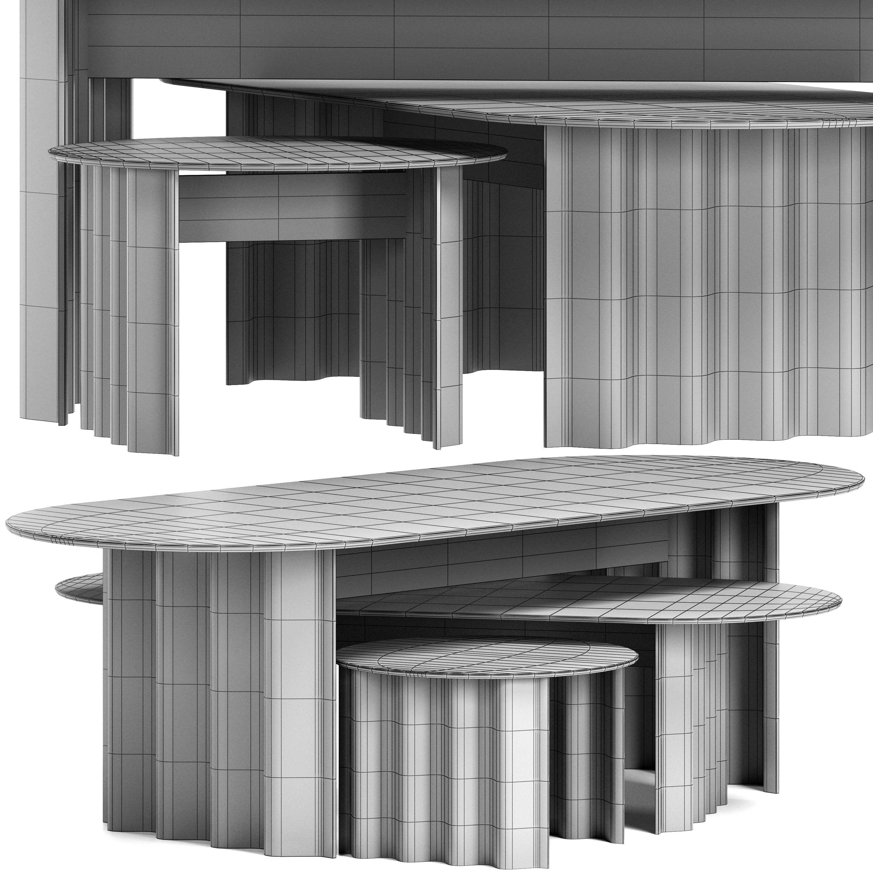 Curtain with Semicircle by Zeitraum 3D model_2