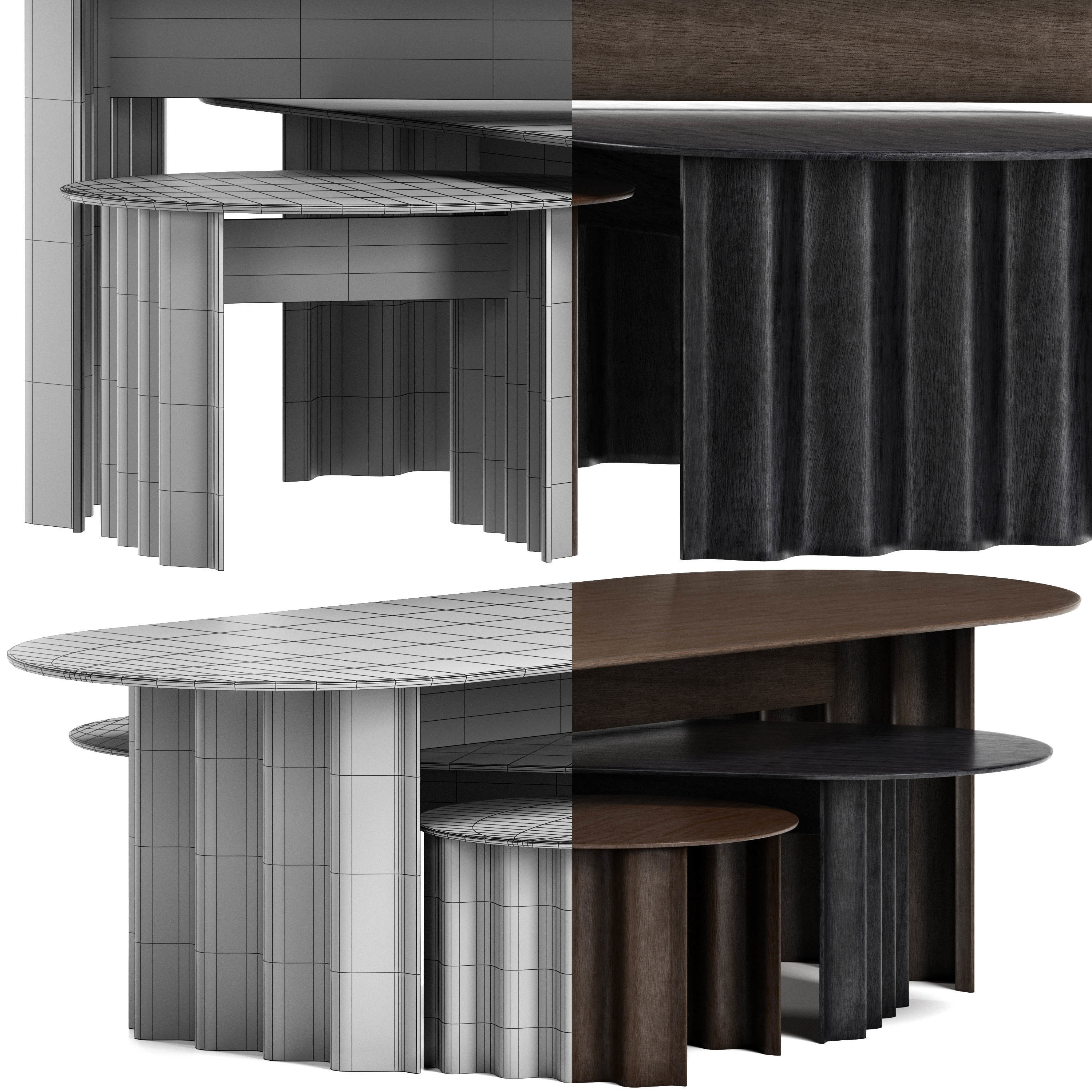 Curtain with Semicircle by Zeitraum 3D model_3