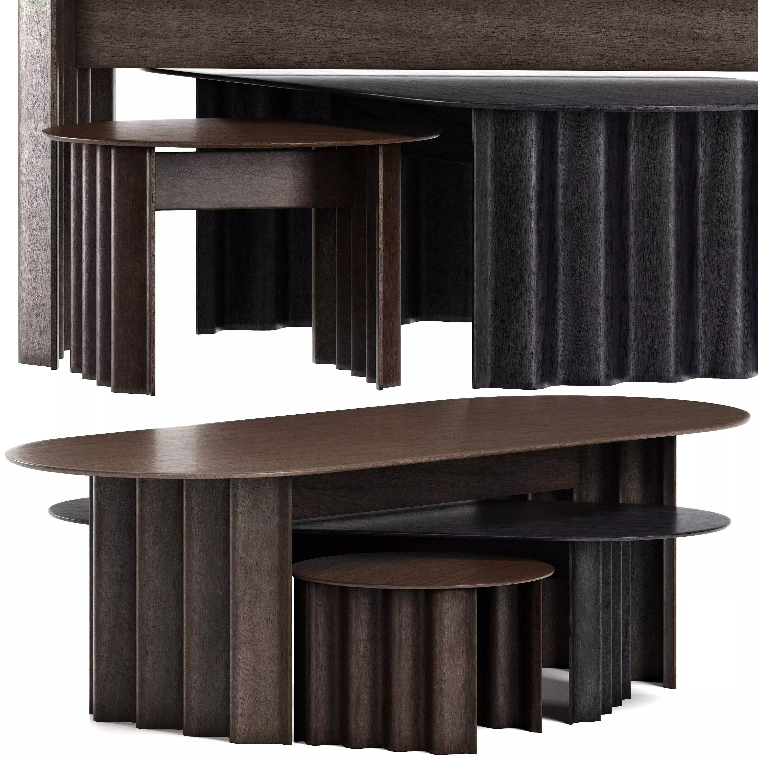 Curtain with Semicircle by Zeitraum 3D model_0